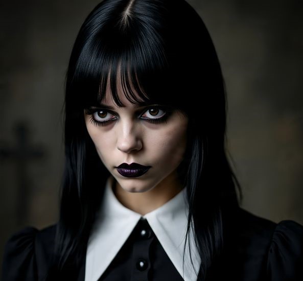 Celebrity Wednesday Addams Style