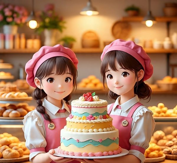 Sweet Bakery Girls Cake