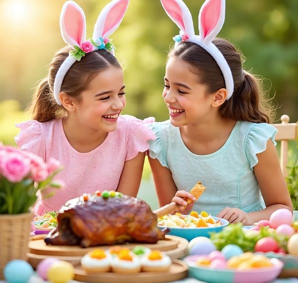 Sisters Happy Easter Delicious Food 2