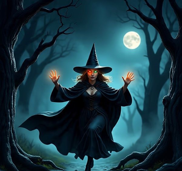 Halloween Magic Lady Escape